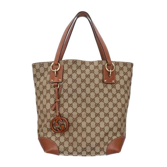 Gucci GG Canvas Tote Bag Beige Brown - Picture 1 of 10